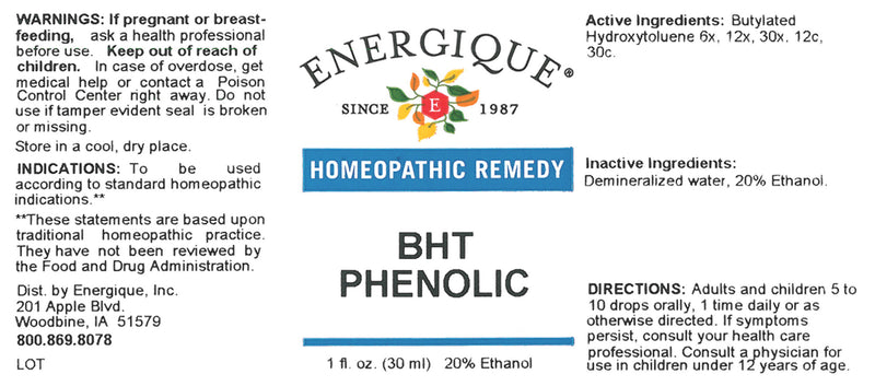 BHT Phenolic 1 oz  by Energique