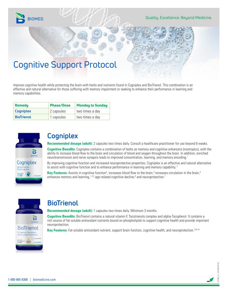 Cognitive Support Protocol Bundle by BioMed