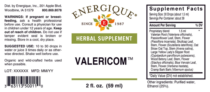 Valericom 2 oz by Energique