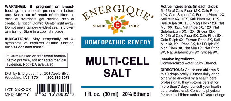 Multi-Cell Salt 1 oz by Energique