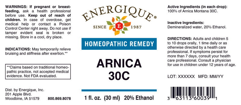 Arnica 30C 1 oz by Energique