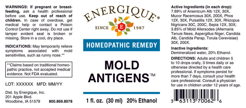 Mold Antigens 1 fl oz by Energique