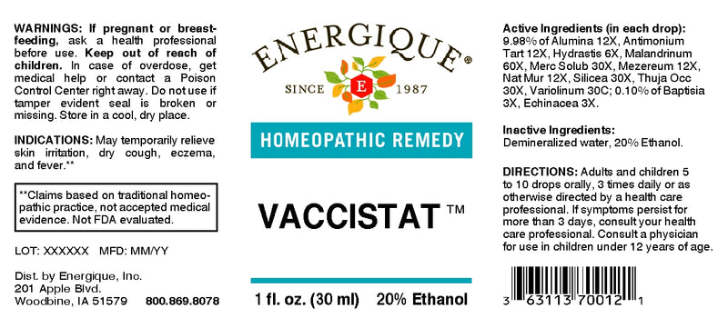 Vaccistat 1 oz by Energiqe