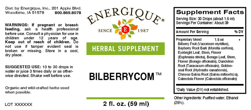 Bilberry Com 2 oz by Energique
