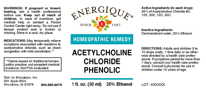 ACETYLCHOLINE CHLORIDE PHENOLIC 1oz by Energique