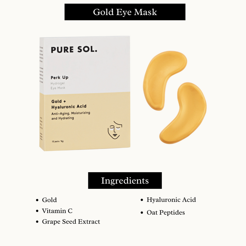 Perk Up - Gold and Hyaluronic Acid Eye Mask 1 pair