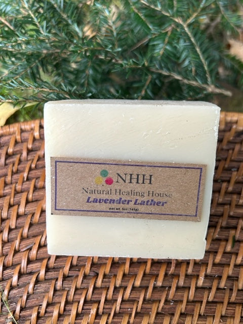 Lavender Lather Handcrafted Soap 5 oz by Natural Healing House