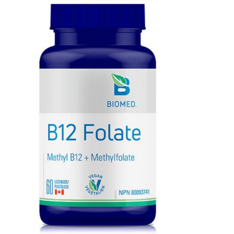 B12 Folate 60 lozenges by BioMed