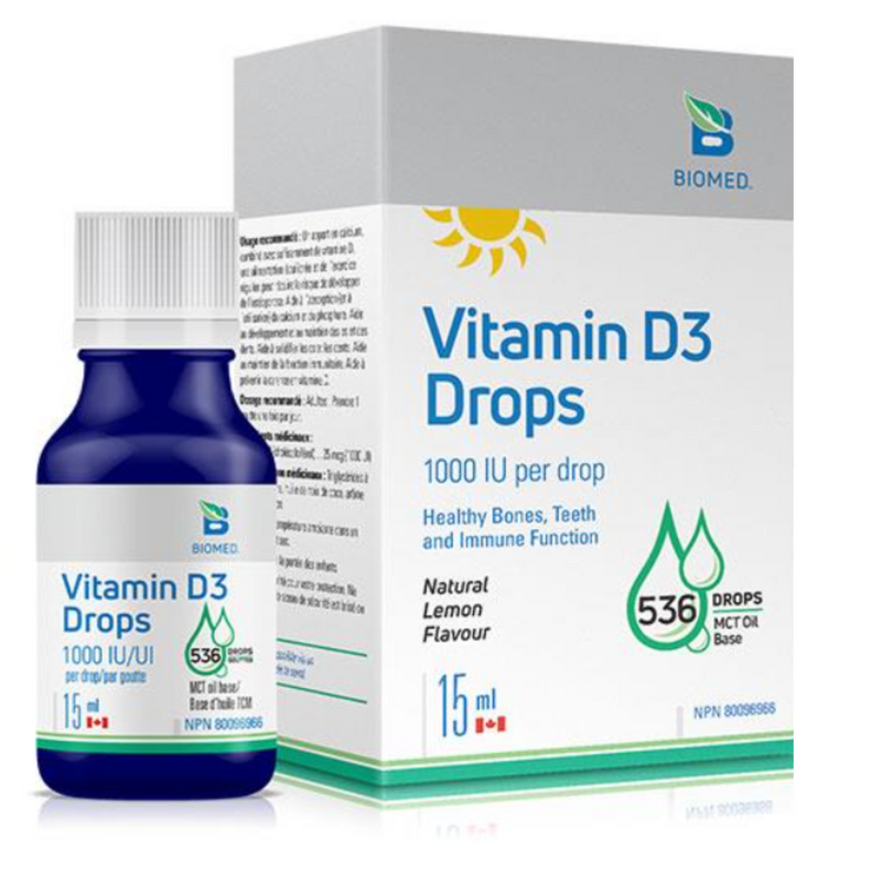 Vitamin D3 Drops 15 ml by BioMed