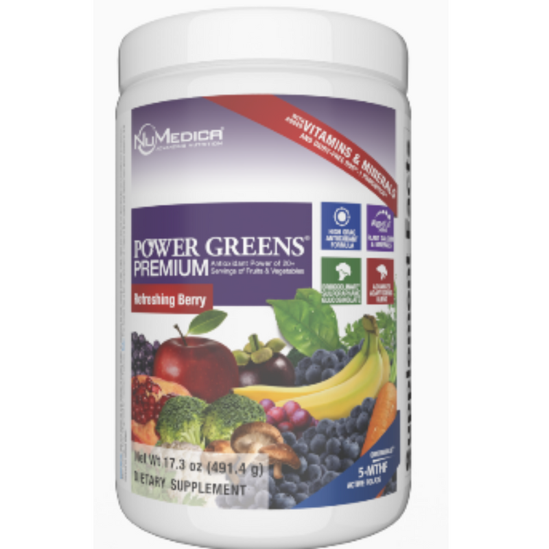Power Greens Premium Berry 17.3 oz by Numedica