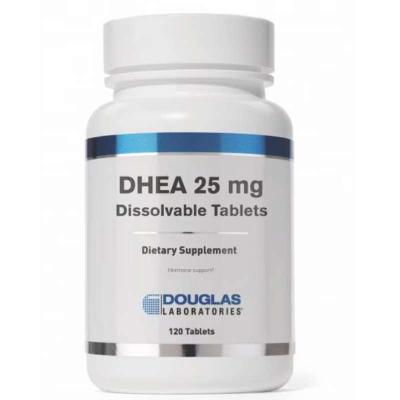 DHEA 25mg Dissolvable Tablets 120 tabs by Douglas Labs