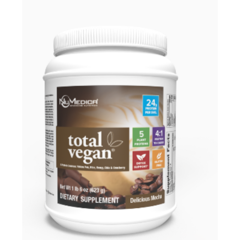 Total Vegan Mocha Delight Powder 1.20 lbs by Numedica