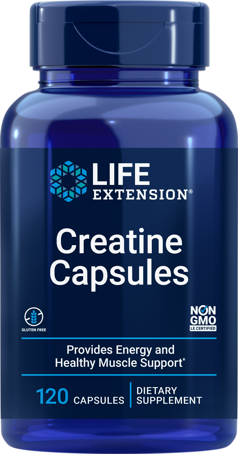 Creatine Capsules 120 caps By Life Extension