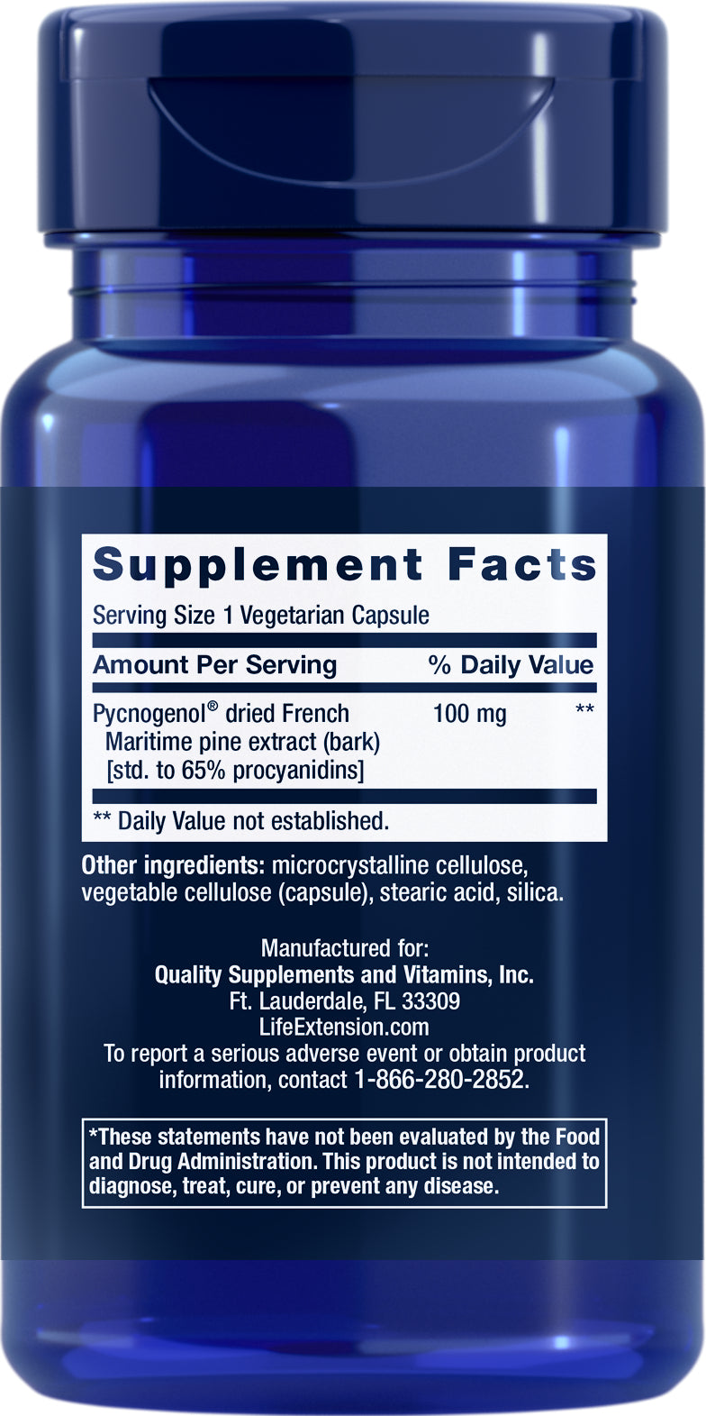 Pycnogenol®100 mg, 60 veg caps by Life Extension