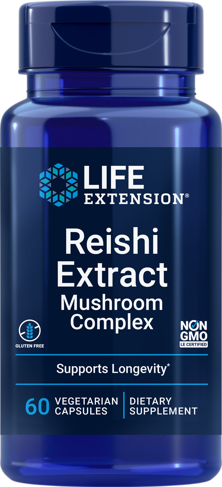 Reishi Extract Mushroom Complex 60 veg caps by Life Extension