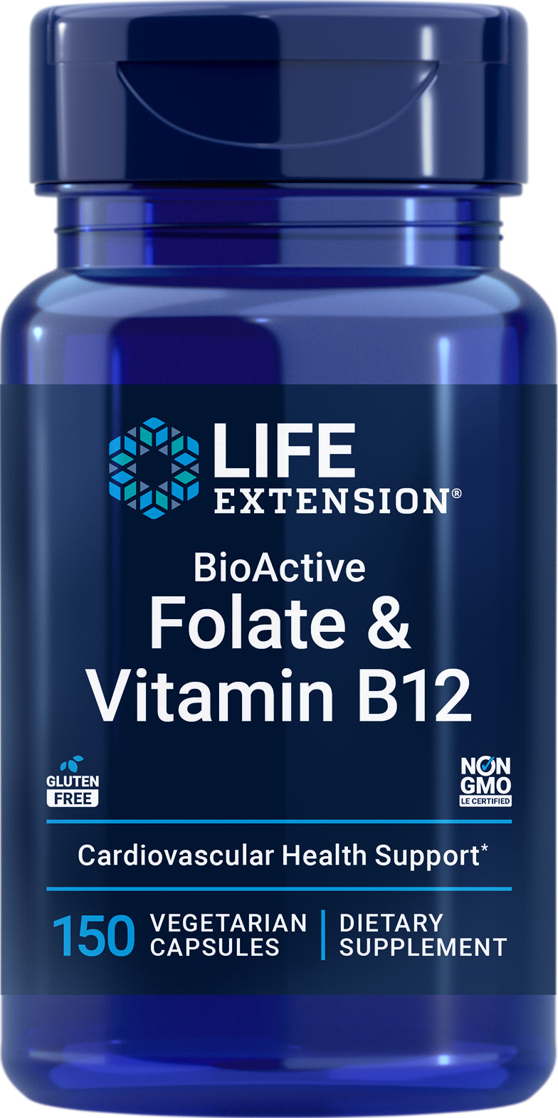 BioActive Folate & Vitamin B12 90 veg caps by Life Extension