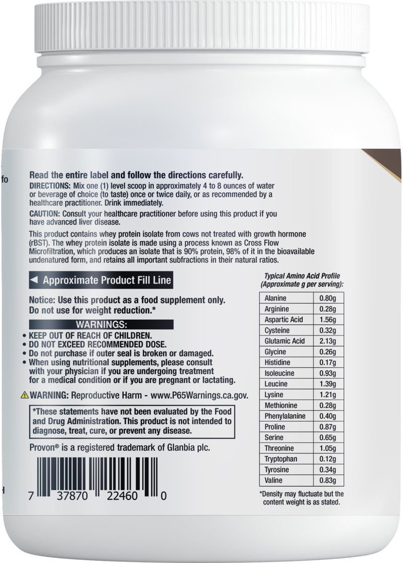 Wellness Code™ Advanced Whey Protein Isolate (Vanilla) 454g/16oz by Life Extension
