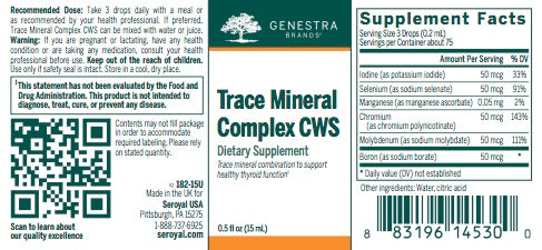 Trace Mineral Complex CWS (0.5 fl oz) by Genestra Brands