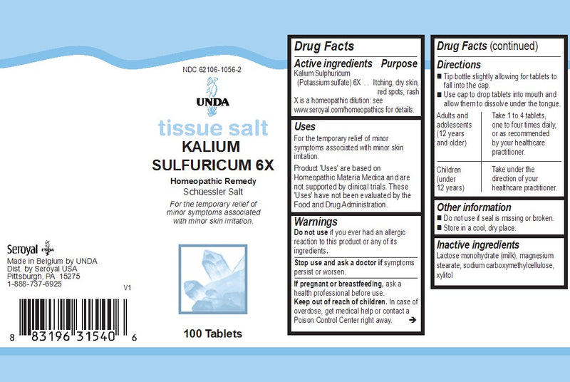 Kalium Sulfuricum 6X (Salt) 100 tabs (15 g) by UNDA