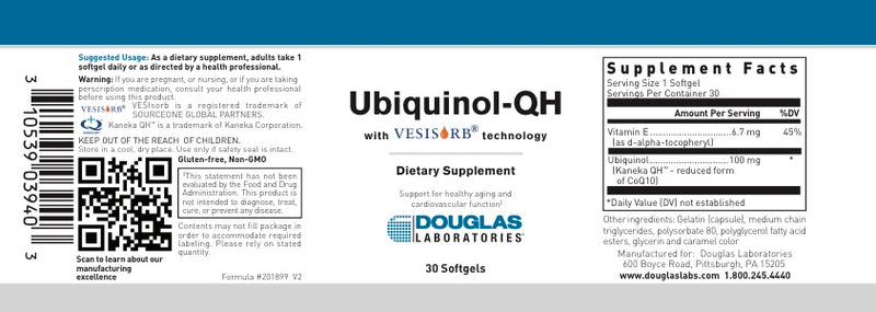 Ubiquinol-QH (30 softgel) by Douglas Laboratories