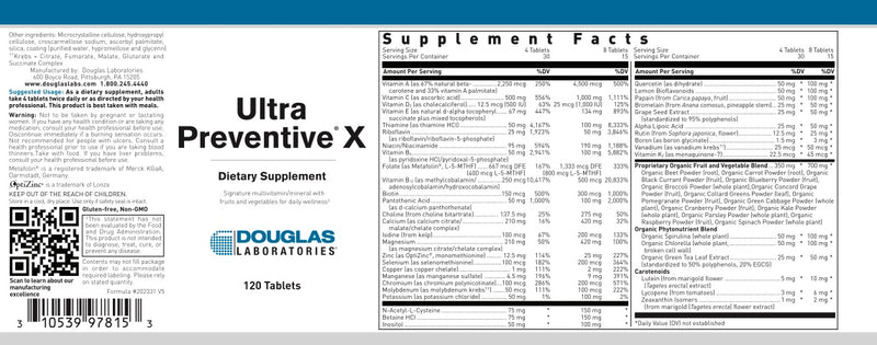 Ultra Preventive X (120 tabs) by Douglas Laboratories
