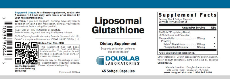 Liposomal Glutathione by Douglas Laboratories