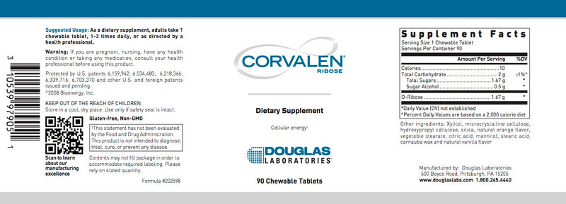 Corvalen® Chews  (90 chewable tabs) by Douglas Laboratories