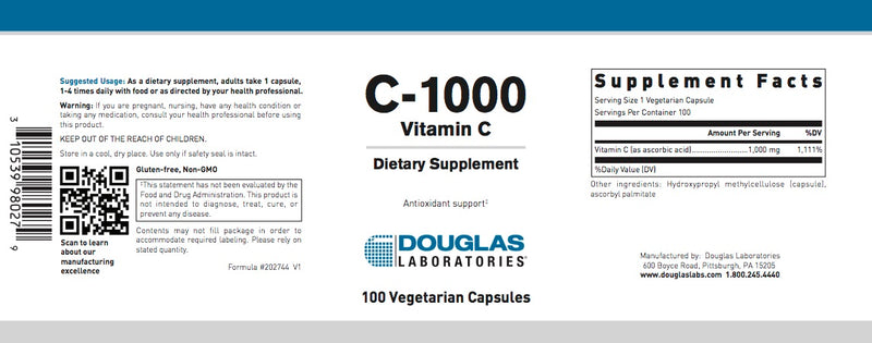 C-1000 (100 caps) by Douglas Laboratories
