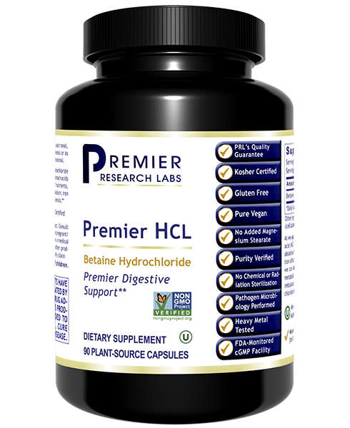 HCL, Premier (90 Capsules) by Premier Research Labs