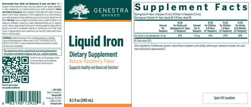 Liquid Iron  (240 ml) by Genestra Brands