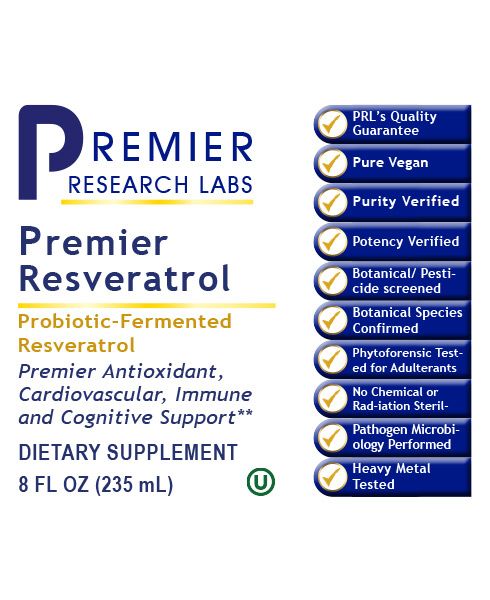 Resveratrol, Premier (Poptosin) (8 fl oz) by Premier Research Labs