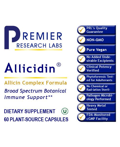 Allicidin (60 Capsules) by Premier Research Labs