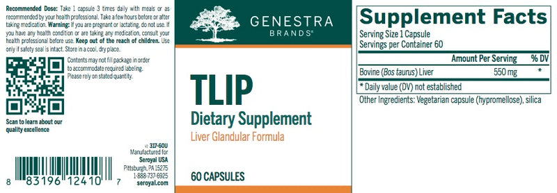 TLIP (liver) (60 caps) by Genestra Brands