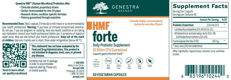 HMF Forte (60 caps) by Genestra Brands