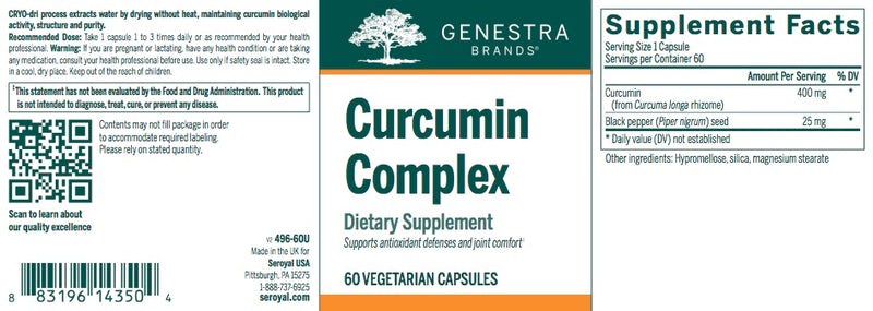 Curcumin complex (60 caps) by Genestra Brands