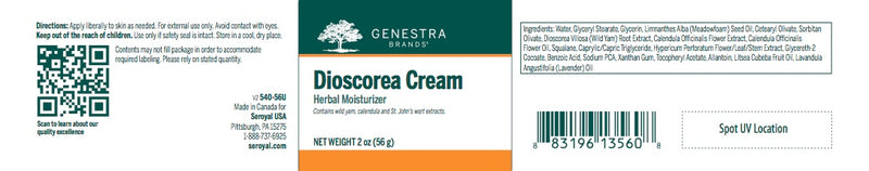 Dioscorea Cream (56 gr) by Genestra Brands