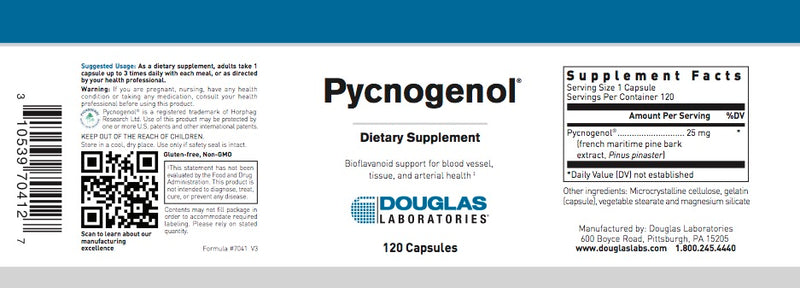 Pycnogenol 25mg  (120 caps) by Douglas Laboratories