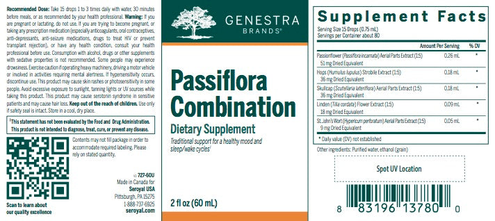 Passiflora Combination (60 ml) by Genestra Brands