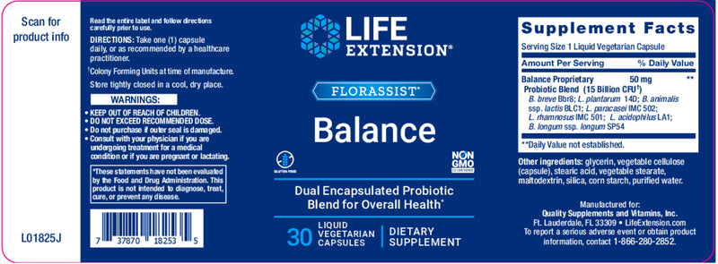FLORASSIST® Balance 30 liquid veg caps by Life Extension
