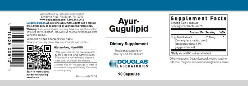 Ayur-Guggulipid (90 caps) by Douglas Laboratories