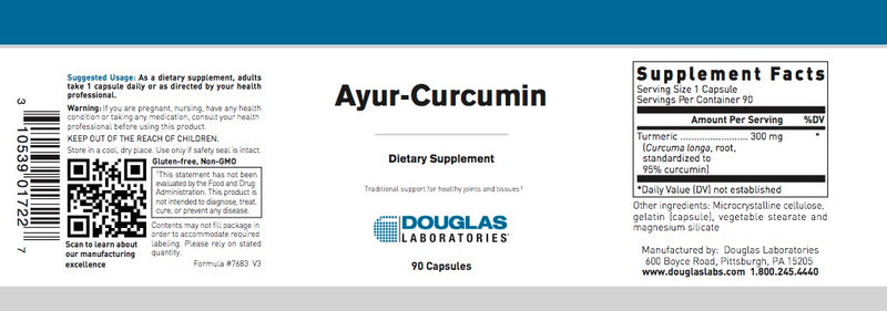Ayur-Curcumin (Turmeric) (90 caps) by Douglas Laboratories