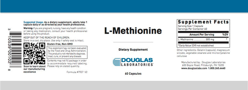 L-Methionine (60 caps) by Douglas Laboratories