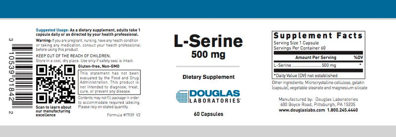 L-Serine (60 caps) by Douglas Laboratories