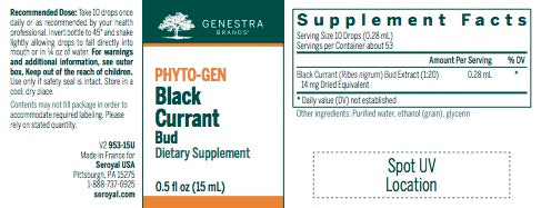 Black Currant Bud (15 ml) by Genestra Brands