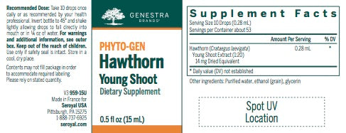 Hawthorn Young Shoot (15 ml) by Genestra Brands