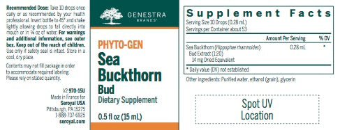 Sea Buckthorn Bud (15 ml) by Genestra Brands