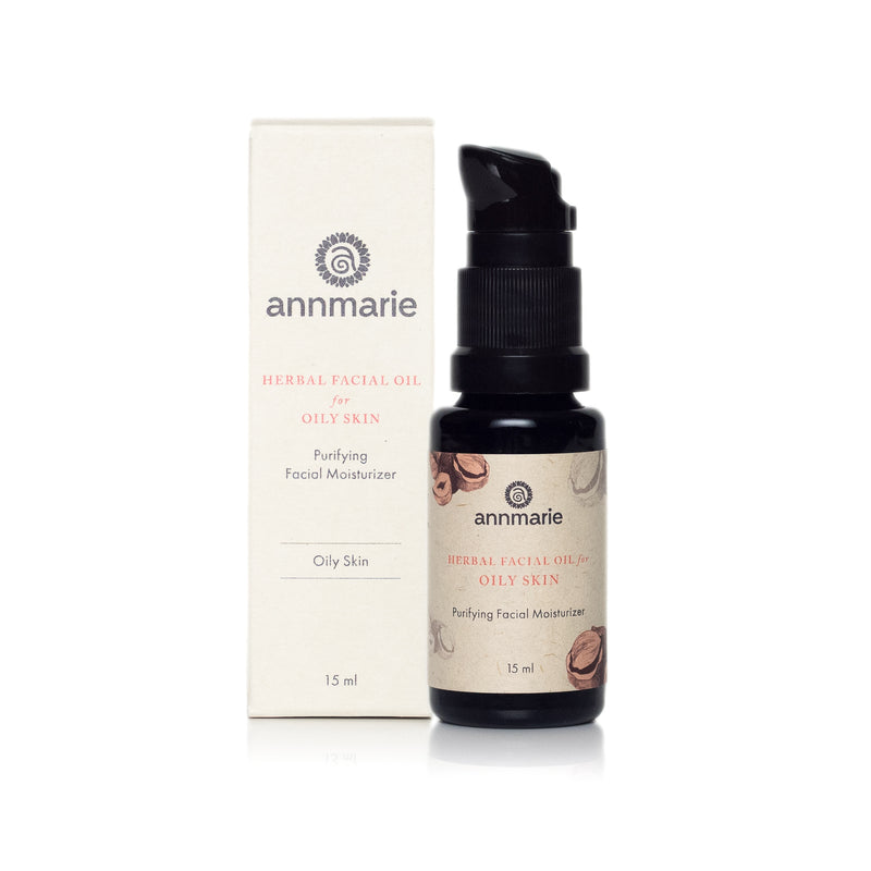 Herbal Facial Oil for Oily Skin (15ml) by Annmarie Skincare