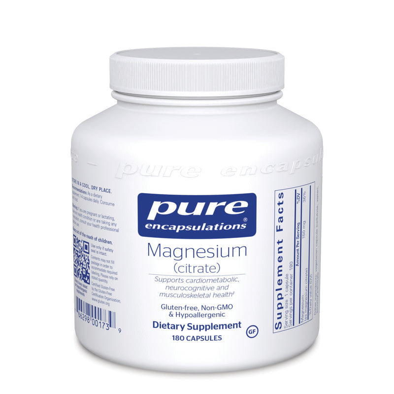 Magnesium (Citrate) 180 caps  by Pure Encapsulations
