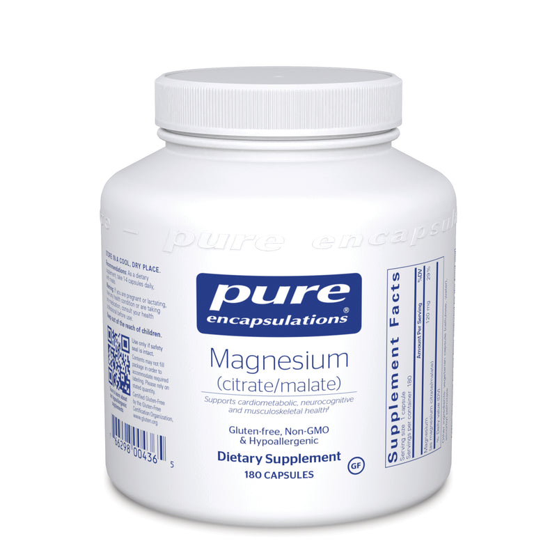 Magnesium(Citrate/Malate) 180 caps by Pure Encapsulations