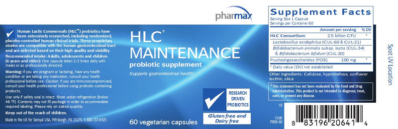 HLC Maintenance (60 caps) by Pharmax